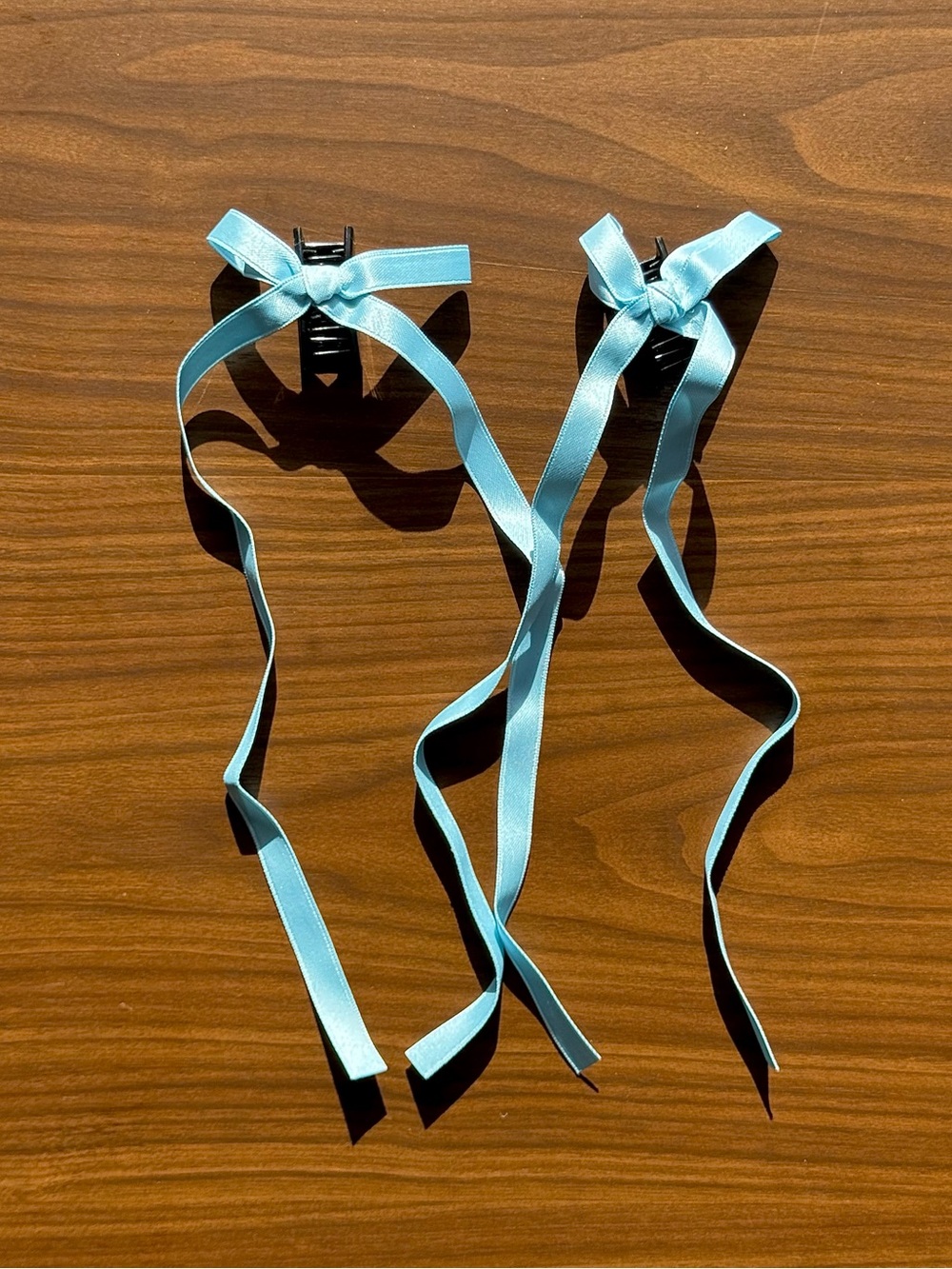 cider 2pcs bowknot ribbon hair claws